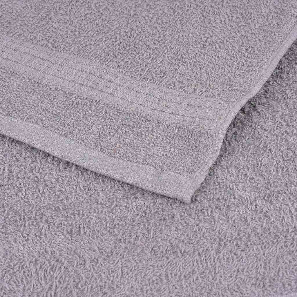 Serviettes de bain FROGN 4 p. gris 100x150 cm 360 g/m²