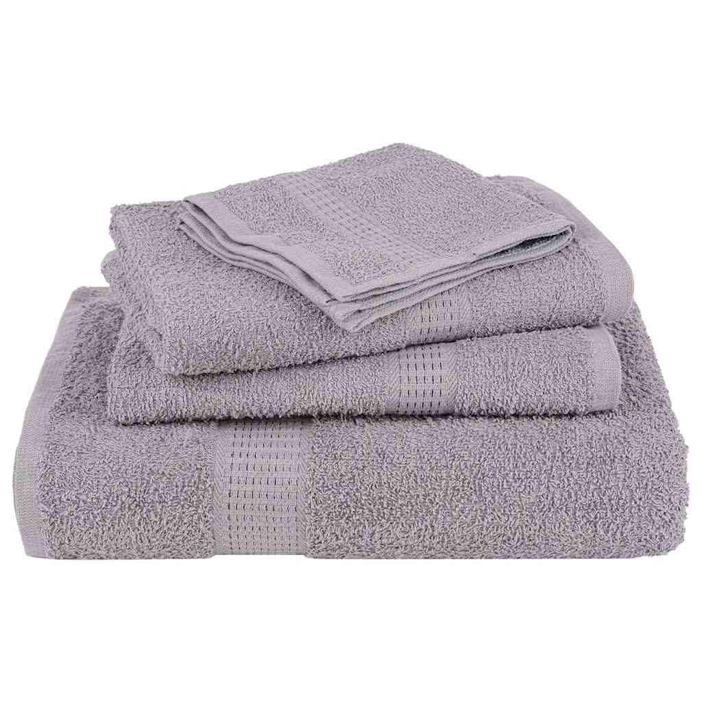 Serviettes de sauna FROGN 2 pces Gris 80x200 cm 360 g/m²