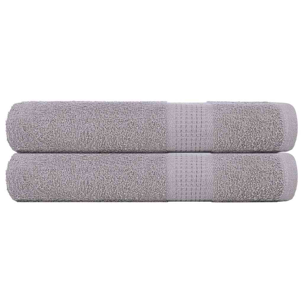 Serviettes FROGN 2 pces Grises 100x200 cm 360 g/m²