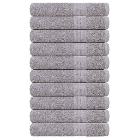 Handtücher FROGN 10 Stk. Grau 100x200 cm 360 g/m²