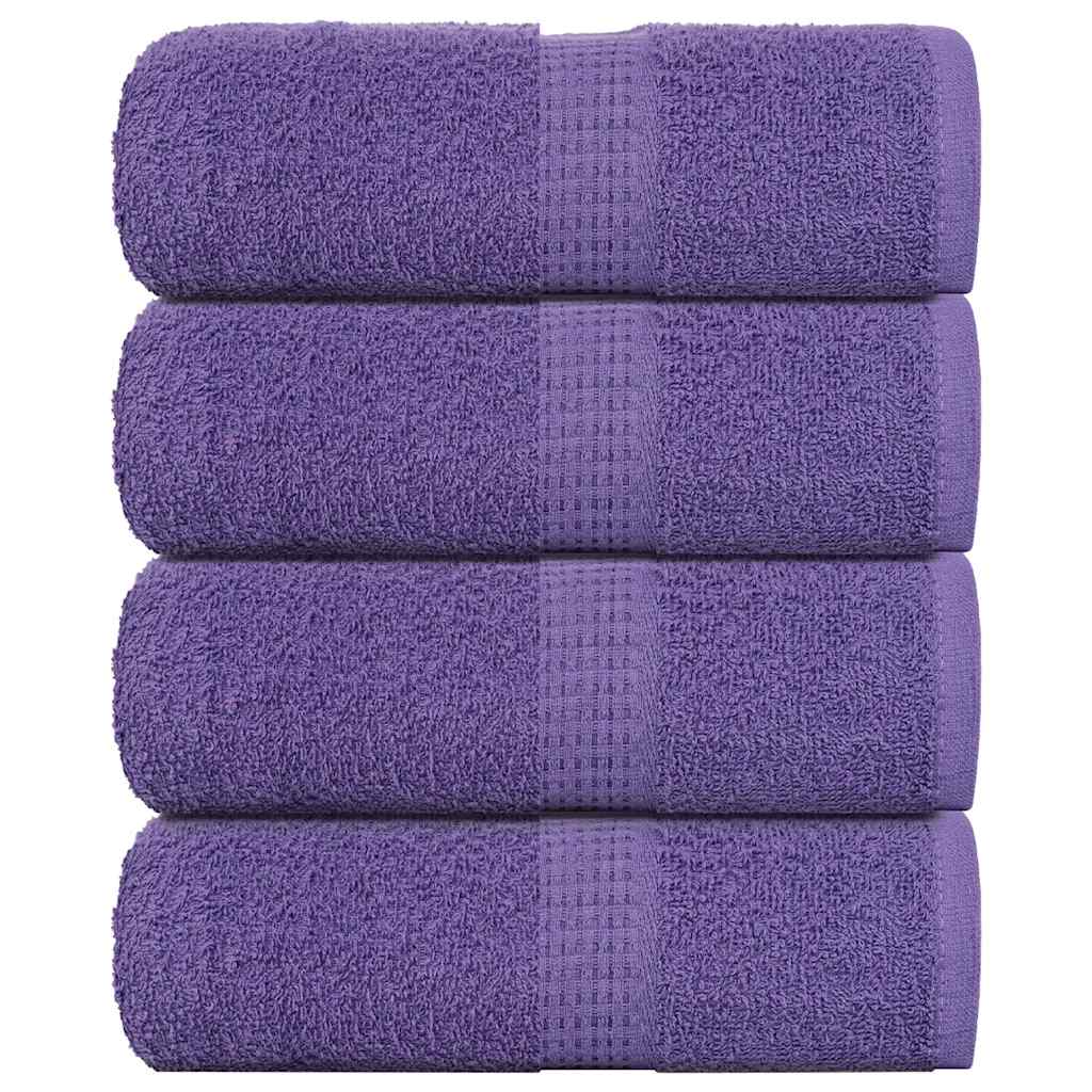 Serviettes d'invité FROGN 4 p. Violet 30x50 cm 360 g/m²