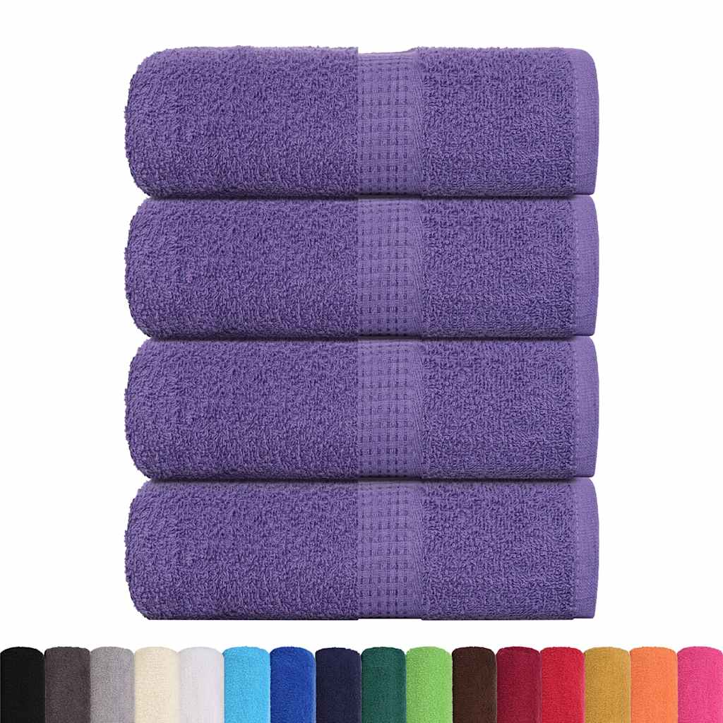 Serviettes d'invité FROGN 4 p. Violet 30x50 cm 360 g/m²