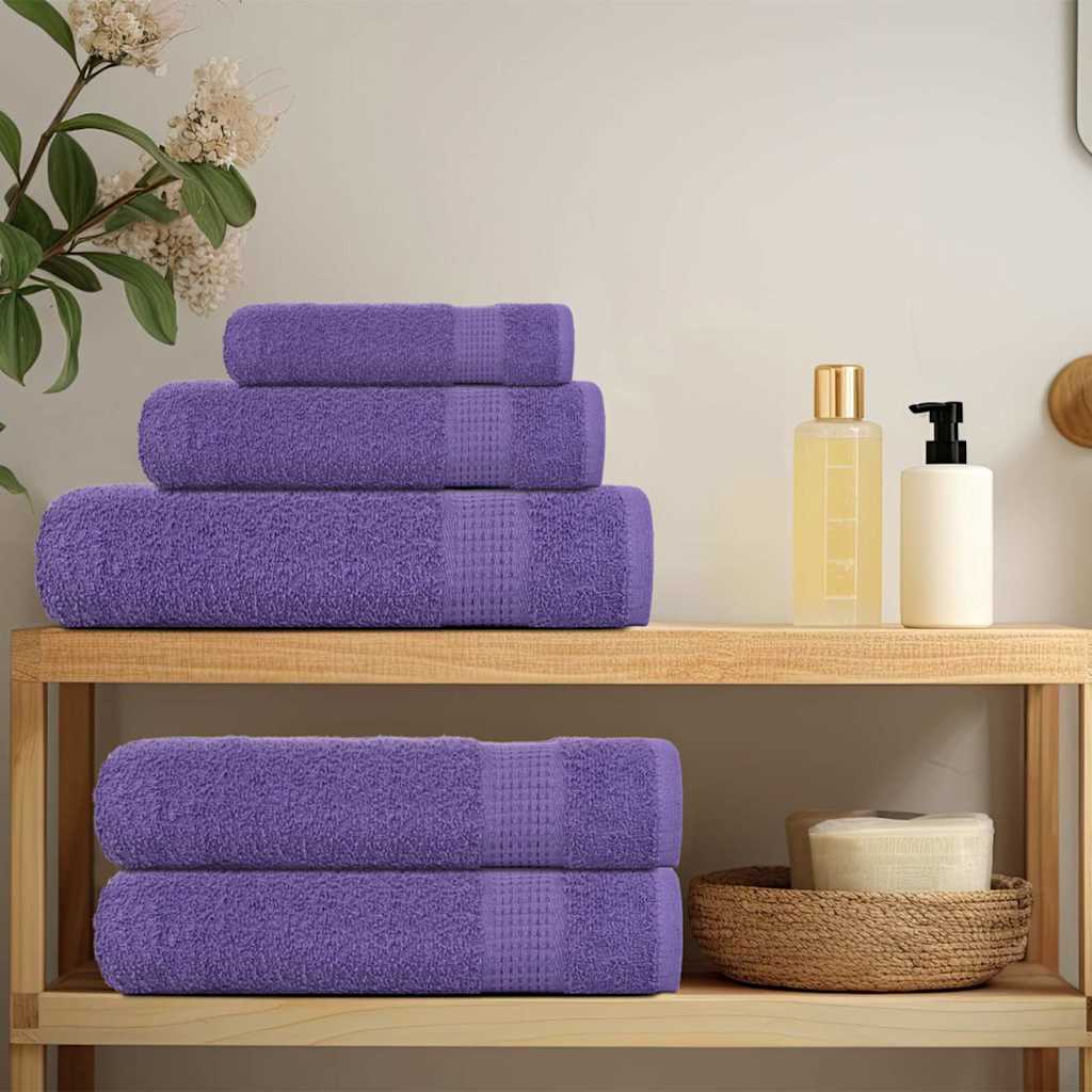 Serviettes d'invité FROGN 4 p. Violet 30x50 cm 360 g/m²
