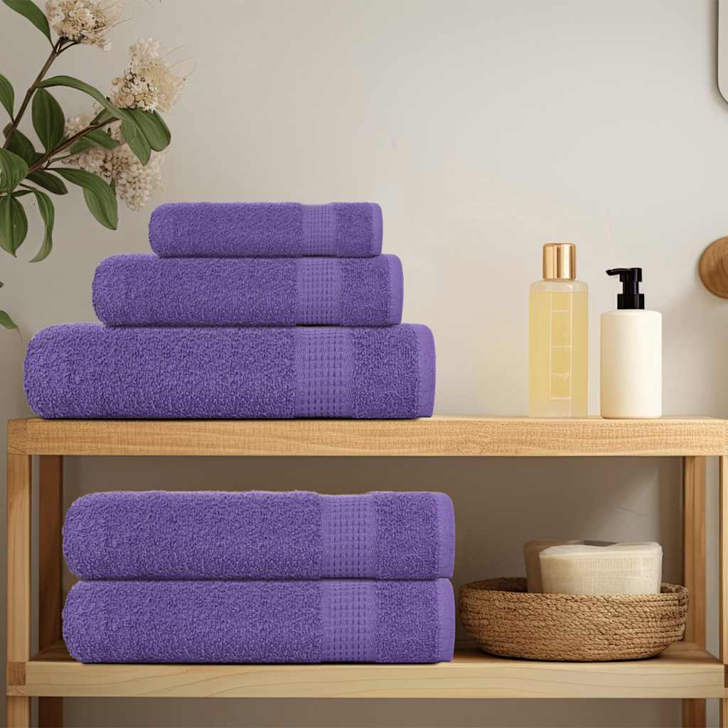 Draps de douche FROGN 2 p. Mauve 70x140 cm 360 g/m²
