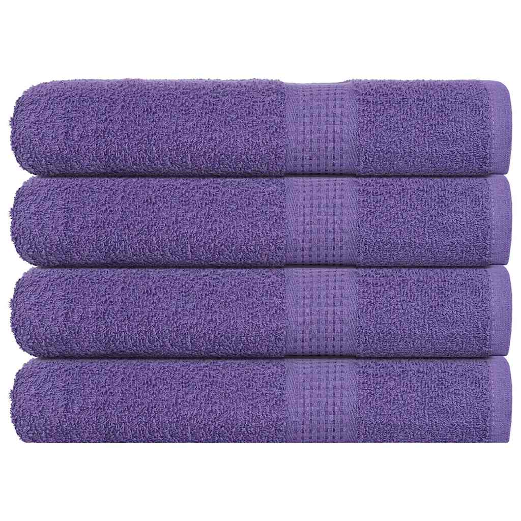 Serviettes de sauna FROGN 4 p. Mauve 80x200 cm 360 g/m²