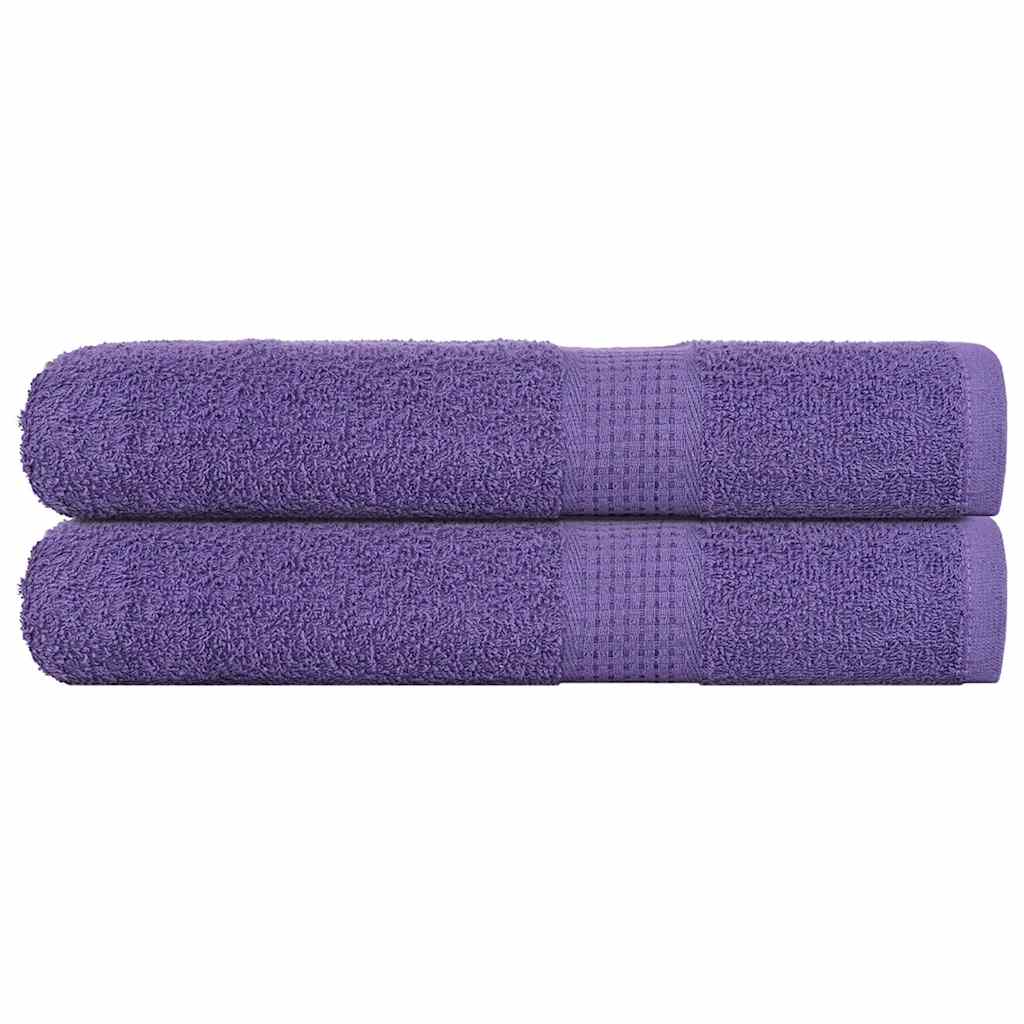 Serviettes FROGN 2 p. Violet 100x200 cm 360 g/m²