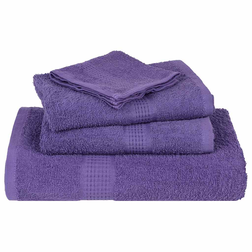 Serviettes FROGN 2 p. Violet 100x200 cm 360 g/m²