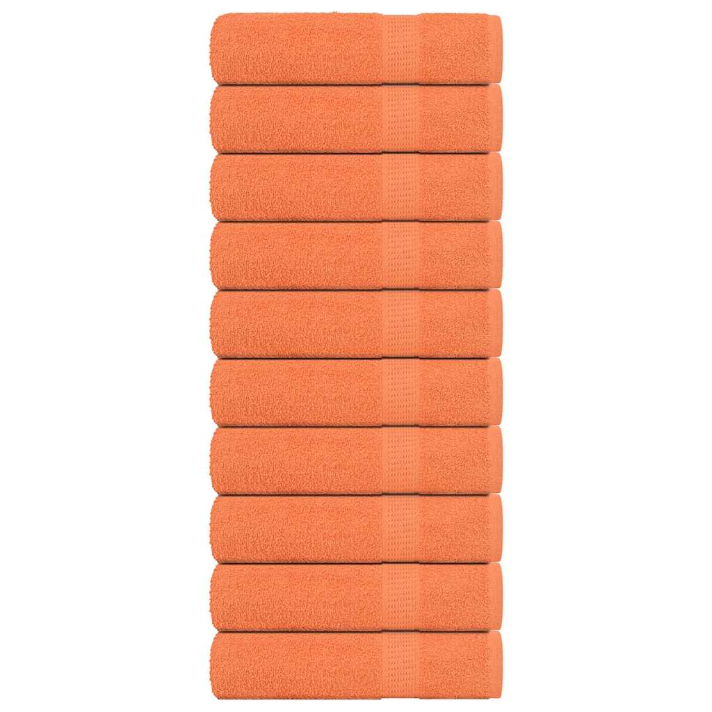 Serviettes de bain FROGN 10 p. Orange 100x150 cm 360 g/m²
