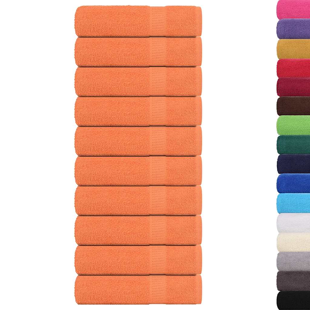 Serviettes de bain FROGN 10 p. Orange 100x150 cm 360 g/m²