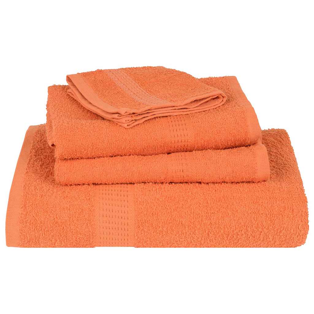 Serviettes de bain FROGN 10 p. Orange 100x150 cm 360 g/m²