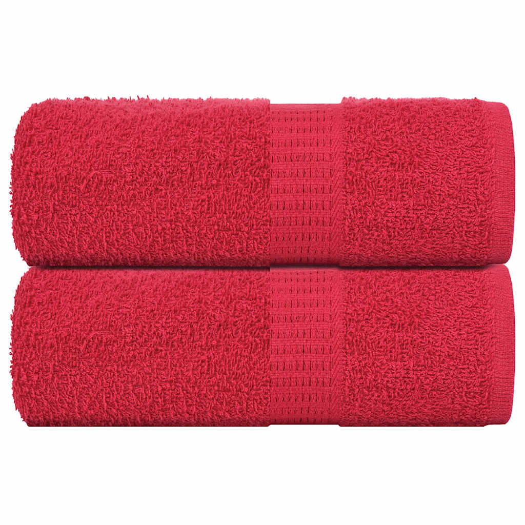 Gants de toilette FROGN 2 p. Rouge 30x30 cm 360 g/m²