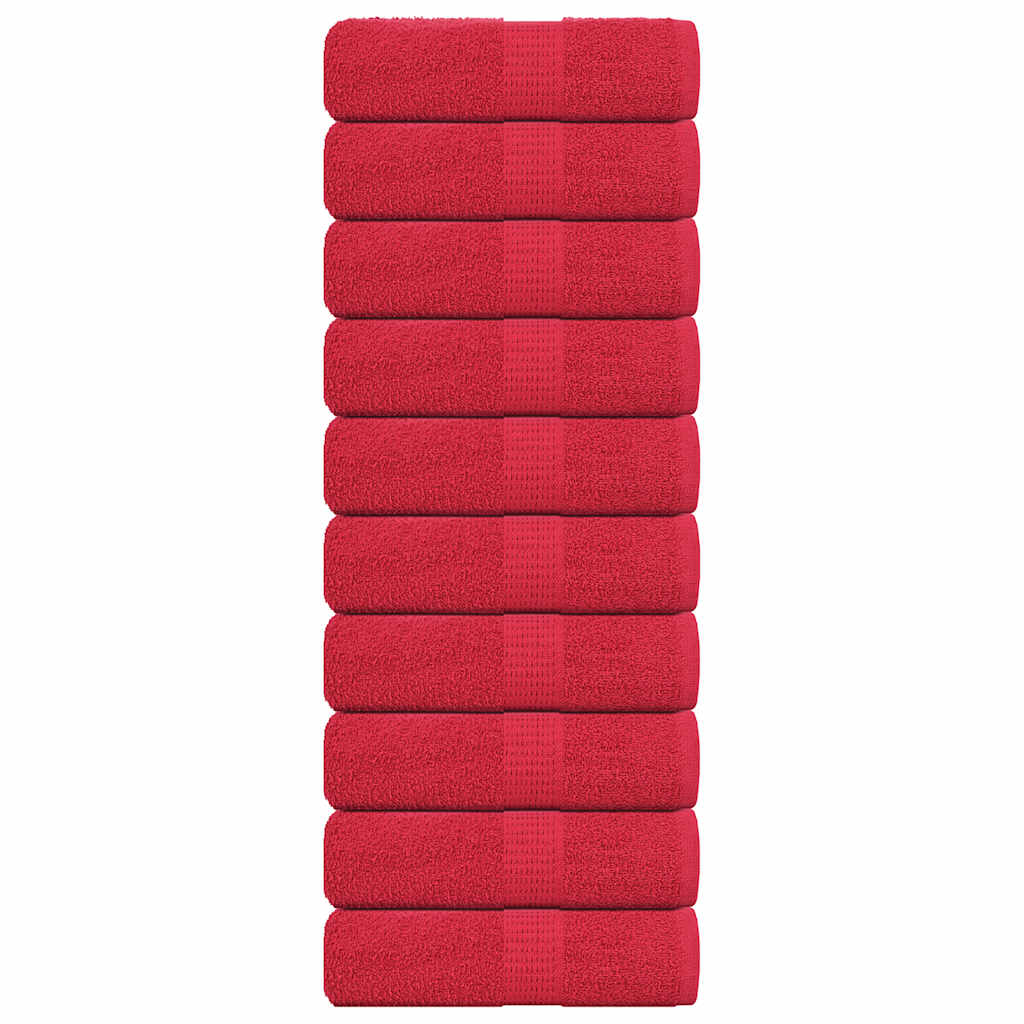 Waschtücher FROGN 10 Stk. Rot 30x30 cm 360 g/m²