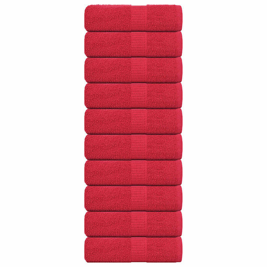 Waschtücher FROGN 10 Stk. Rot 30x30 cm 360 g/m²