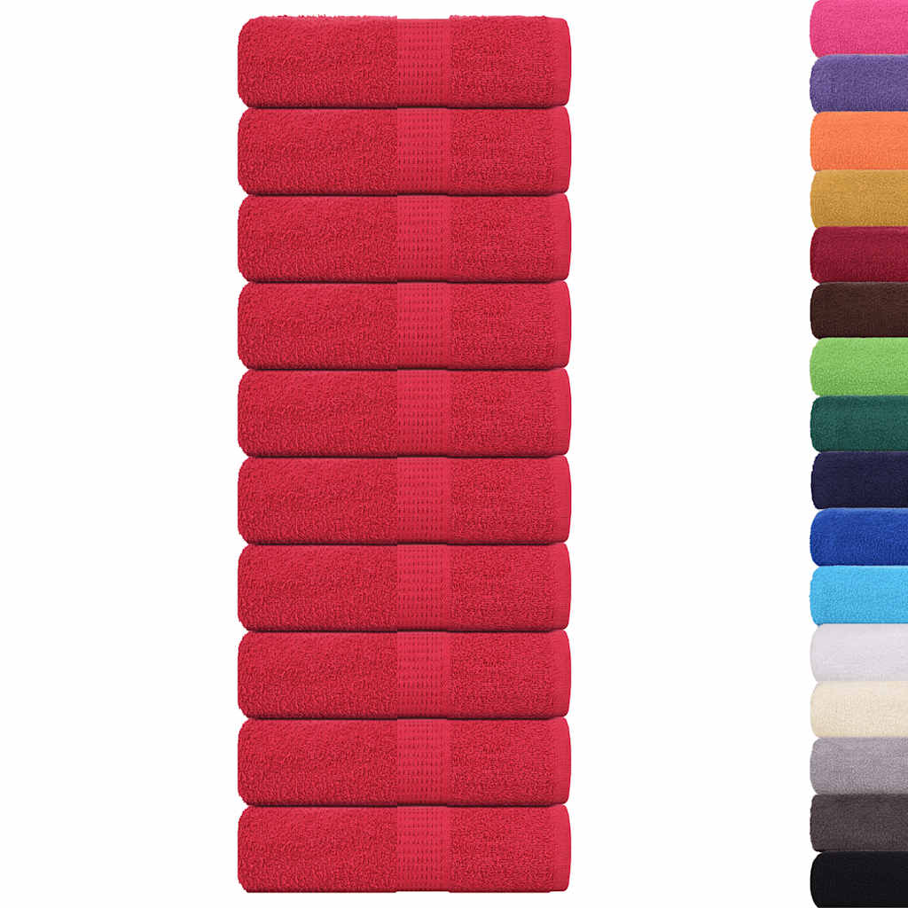 Waschtücher FROGN 10 Stk. Rot 30x30 cm 360 g/m²