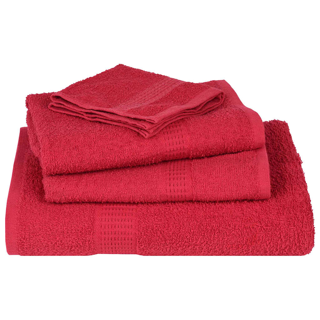 Waschtücher FROGN 10 Stk. Rot 30x30 cm 360 g/m²