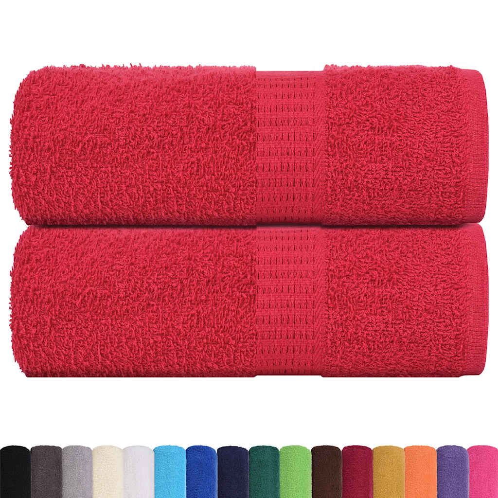 Serviettes d'invités FROGN 2 p. Rouge 30x50 cm 360 g/m²