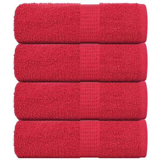 Gästetücher FROGN 4 Stk. Rot 30x50 cm 360 g/m²