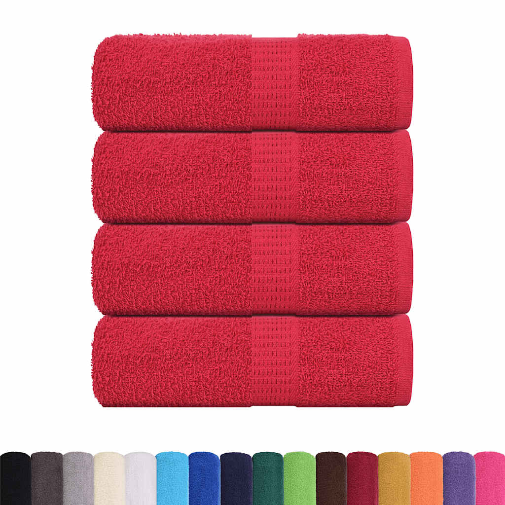 Serviettes invités FROGN 4 p. Rouge 30x50 cm 360 g/m²