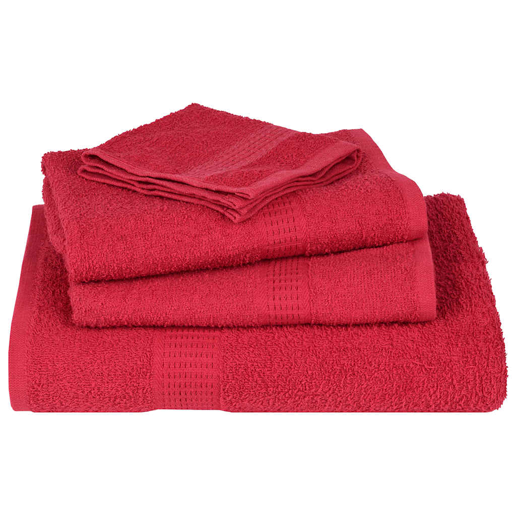 Serviettes invités FROGN 4 p. Rouge 30x50 cm 360 g/m²