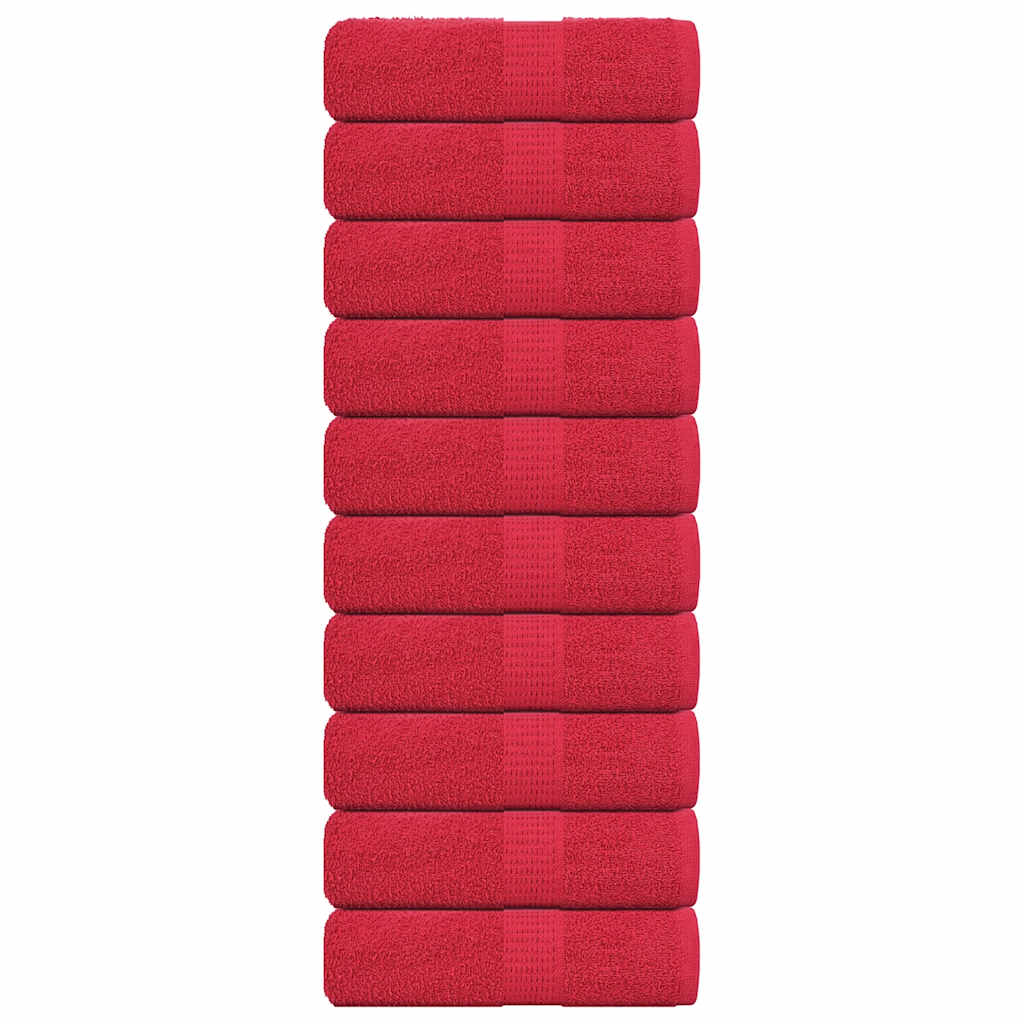 Serviettes invités FROGN 10 pièces Rouge 30x50 cm 360 g/m²