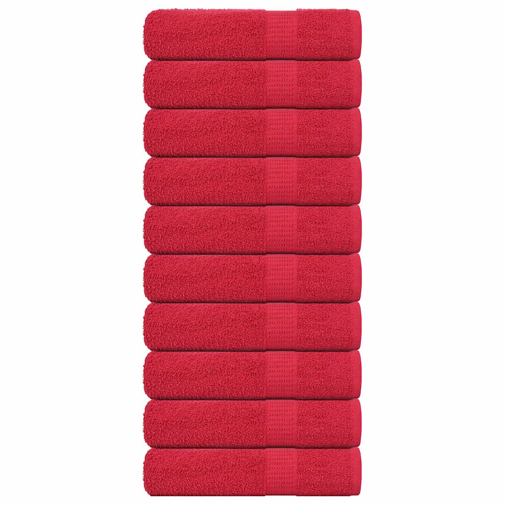 Towels FROGN 10 pcs. Red 50x100 cm 360 gsm