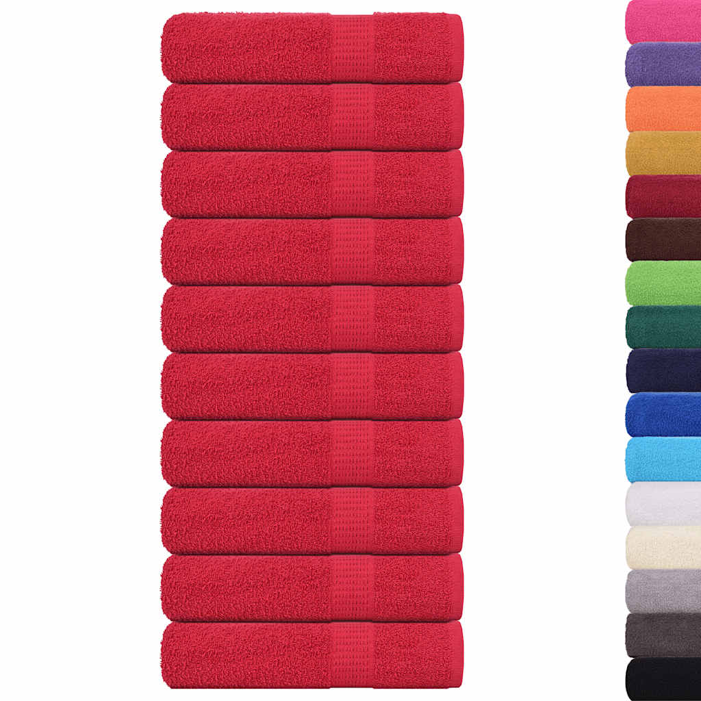 Towels FROGN 10 pcs. Red 50x100 cm 360 gsm