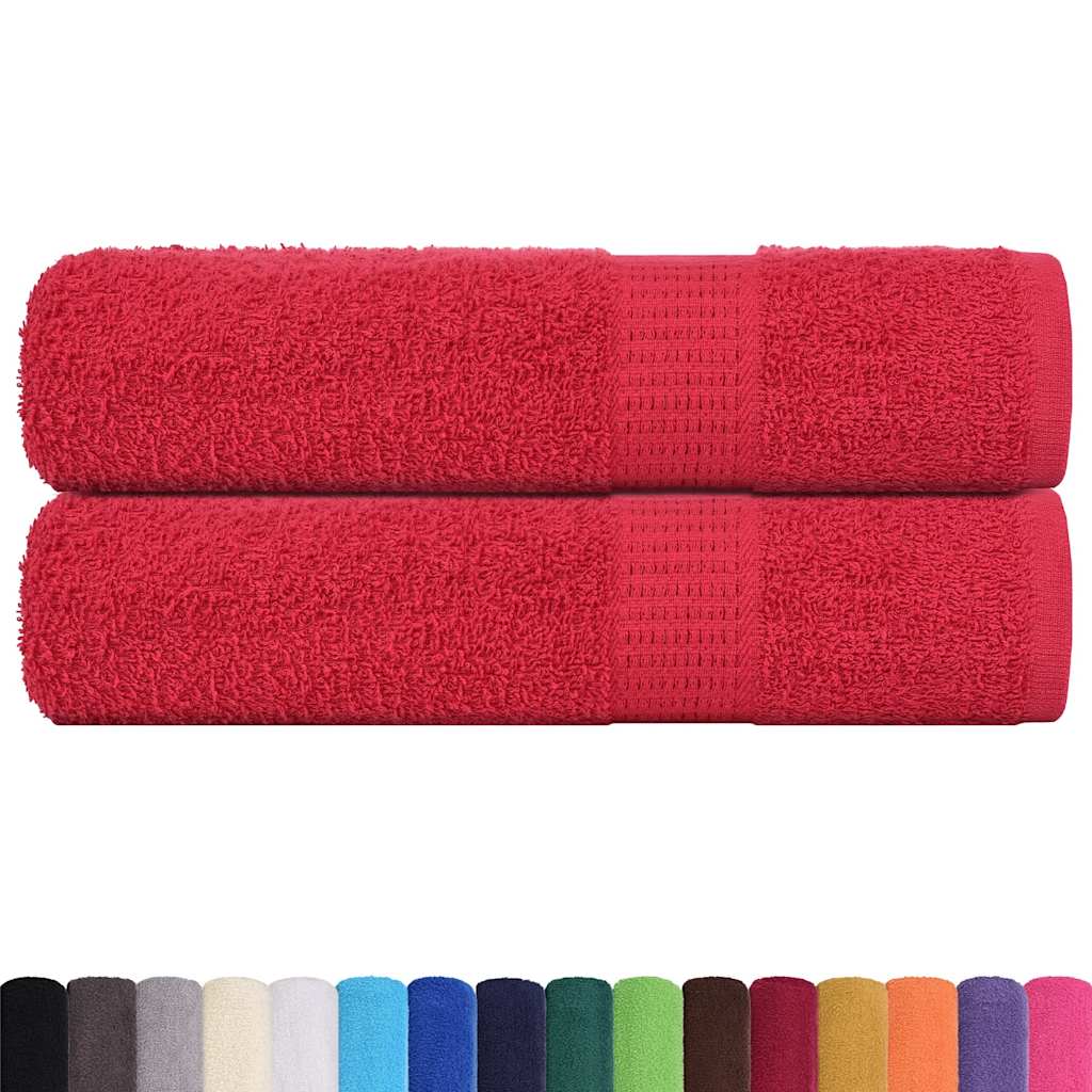 Bath towels FROGN 2 pcs. Red 100x150 cm 360 g/m²