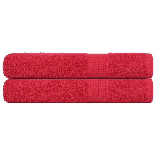 Saunatücher FROGN 2 Stk. Rot 80x200 cm 360 g/m²