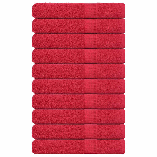Saunatücher FROGN 10 Stk. Rot 80x200 cm 360 g/m²