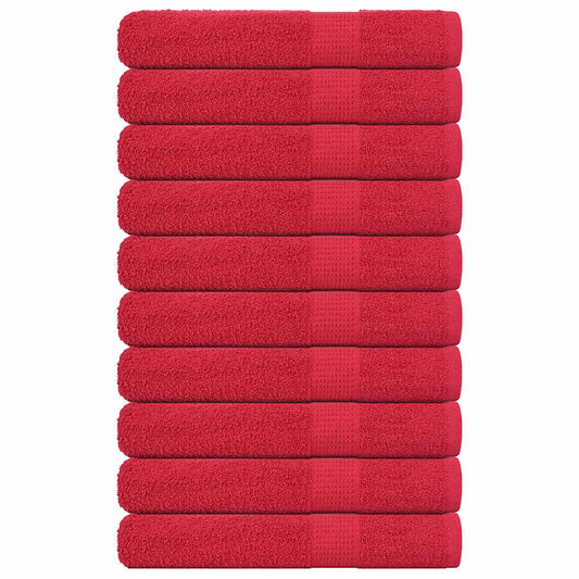Handtücher FROGN 10 Stk. Rot 100x200 cm 360 g/m²