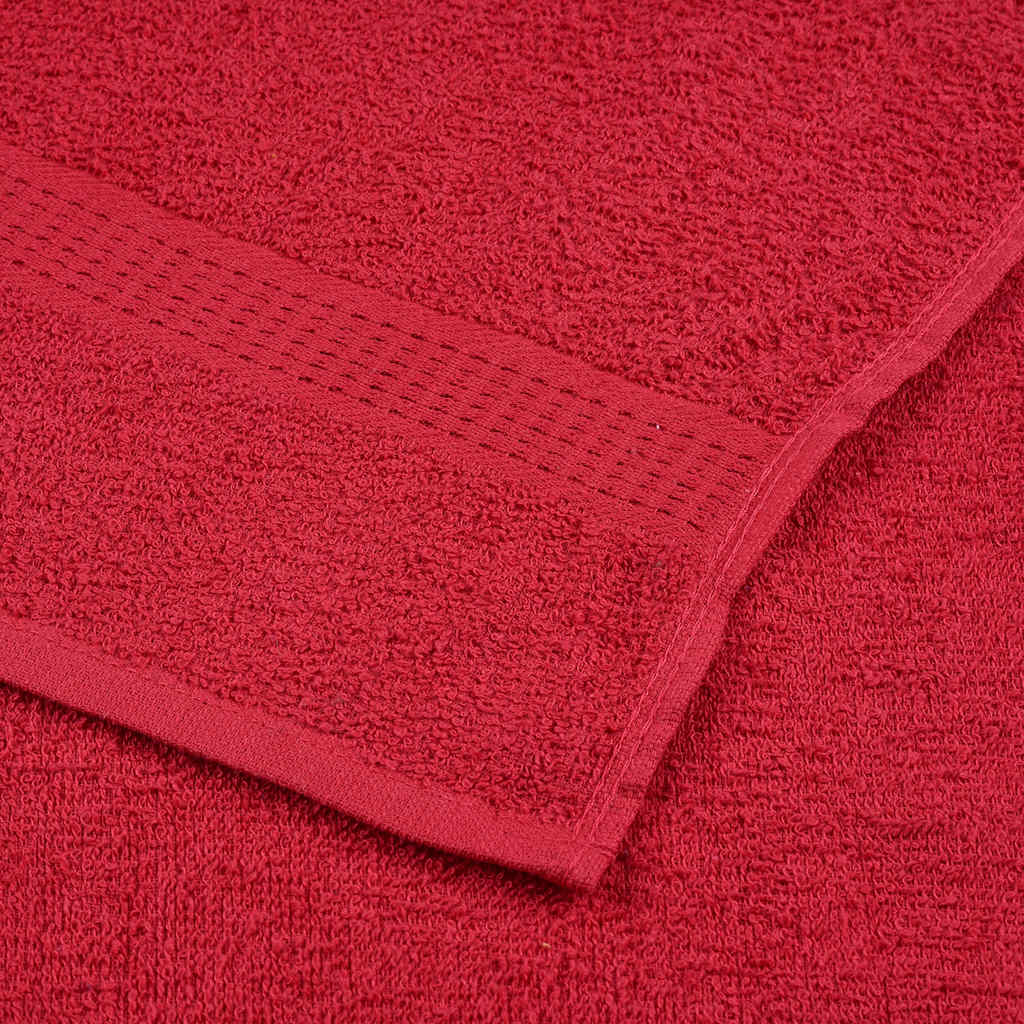 Serviettes FROGN 10 pces Rouge 100x200 cm 360 g/m²