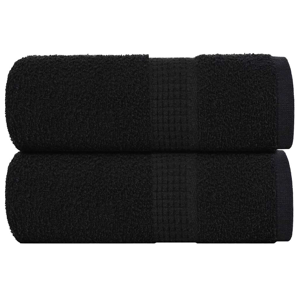 Gants de toilette FROGN 2 p. Noir 30x30 cm 360 g/m²