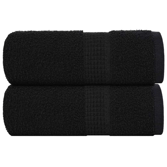 Waschtücher FROGN 2 Stk. Schwarz 30x30 cm 360 g/m²