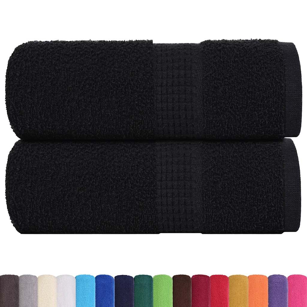 Gants de toilette FROGN 2 p. Noir 30x30 cm 360 g/m²
