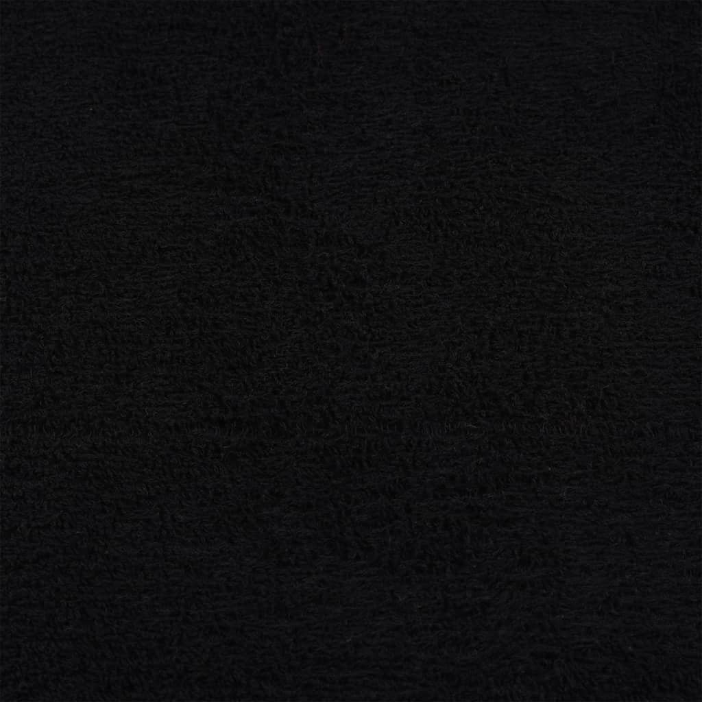 Gästetücher FROGN 2 Stk. Schwarz 30x50 cm 360 g/m²