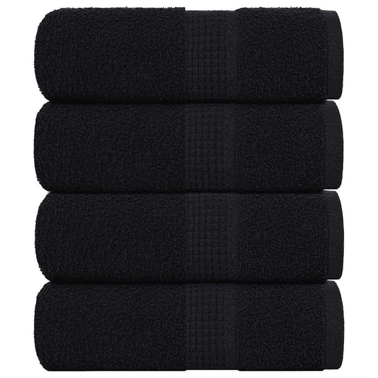Gästetücher FROGN 4 Stk. Schwarz 30x50 cm 360 g/m²