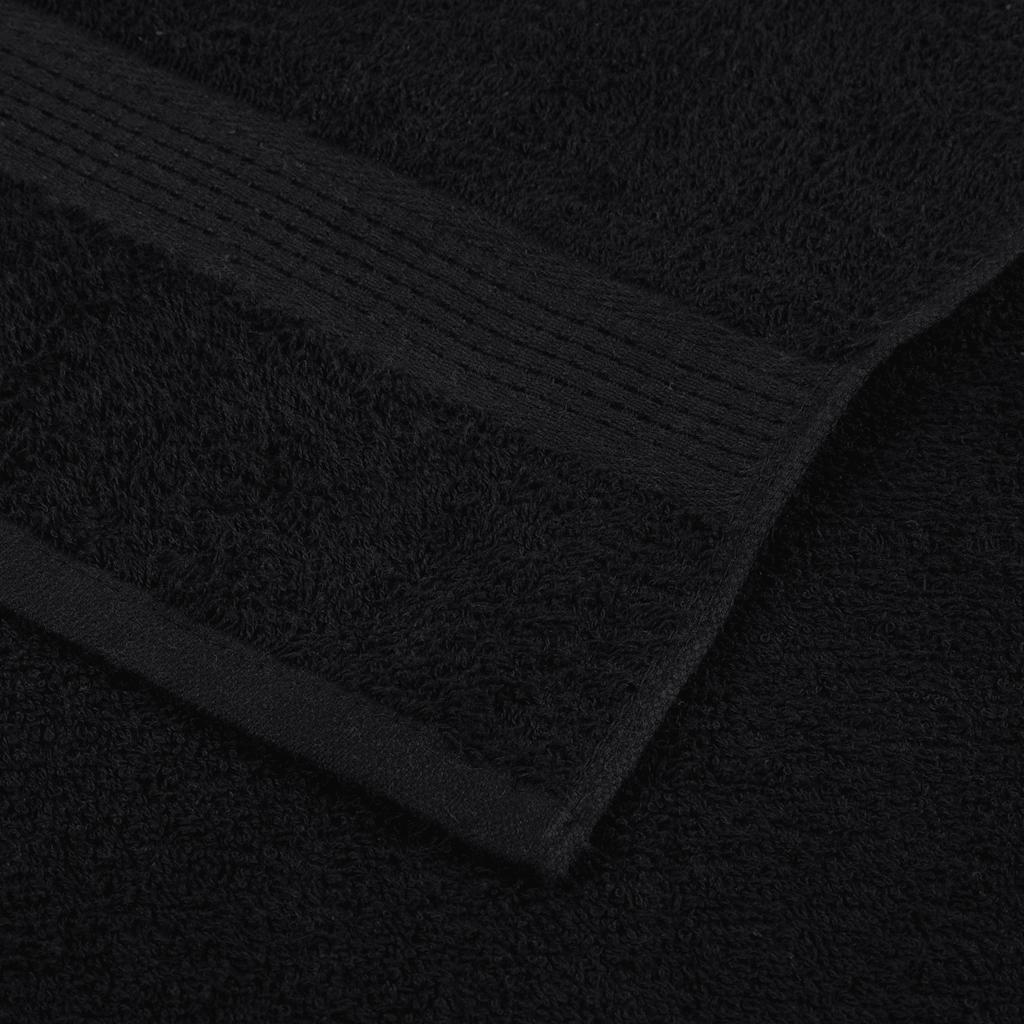 Gästetücher FROGN 4 Stk. Schwarz 30x50 cm 360 g/m²
