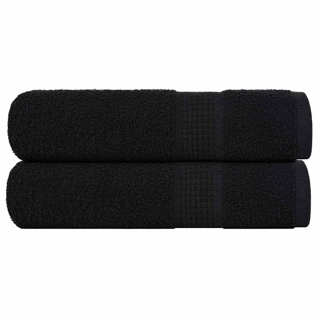 Serviettes FROGN 2 p. Noir 50x100 cm 360 g/m²