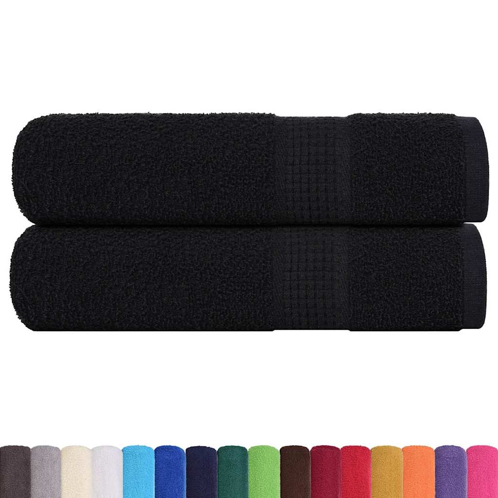 Bath towels FROGN 2 pcs. Black 100x150 cm 360 gsm
