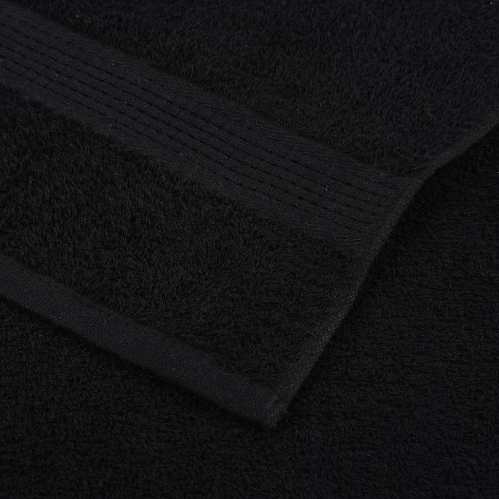 Serviettes de bain FROGN 4 p. Noir 100x150 cm 360 g/m²
