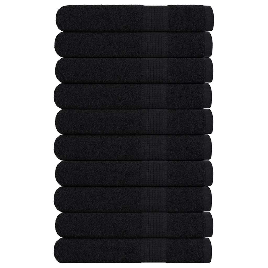 Serviettes de sauna FROGN 10 p. Noir 80x200 cm 360 g/m²
