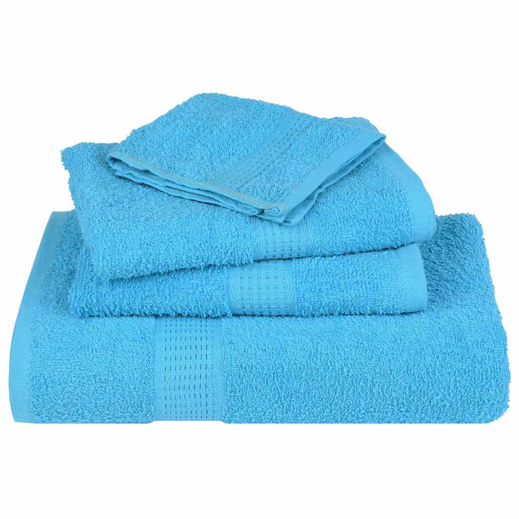Waschtücher FROGN 4 Stk. Türkis 30x30 cm 360 g/m²