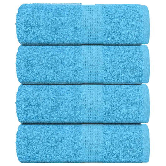 Serviettes invités FROGN 4 p. Turquoise 30x50 cm 360 g/m²