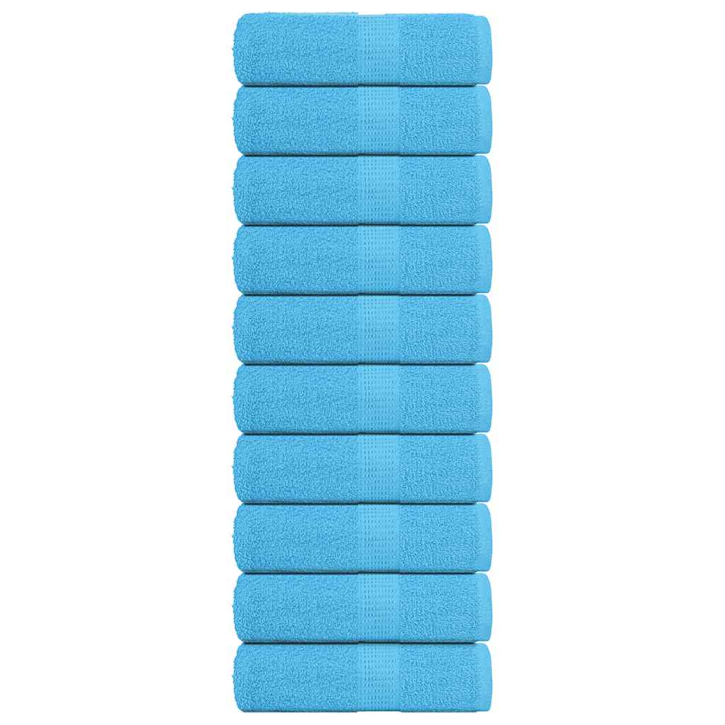 Serviettes invités FROGN 10 p. Turquoise 30x50 cm 360 g/m²