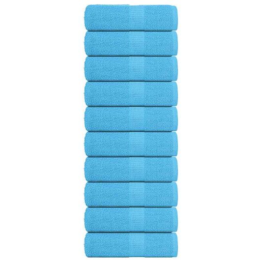 Serviettes invités FROGN 10 p. Turquoise 30x50 cm 360 g/m²