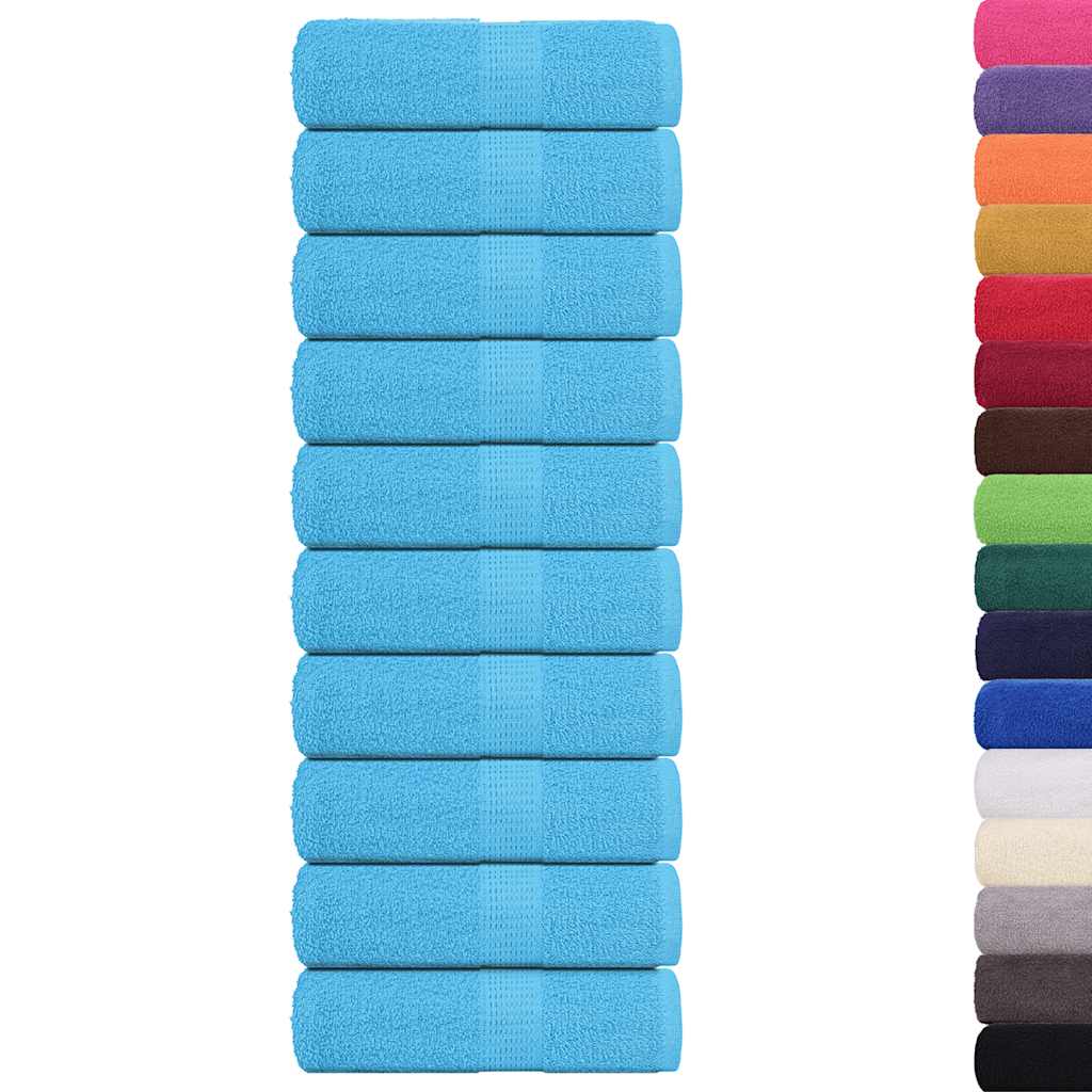 Serviettes invités FROGN 10 p. Turquoise 30x50 cm 360 g/m²