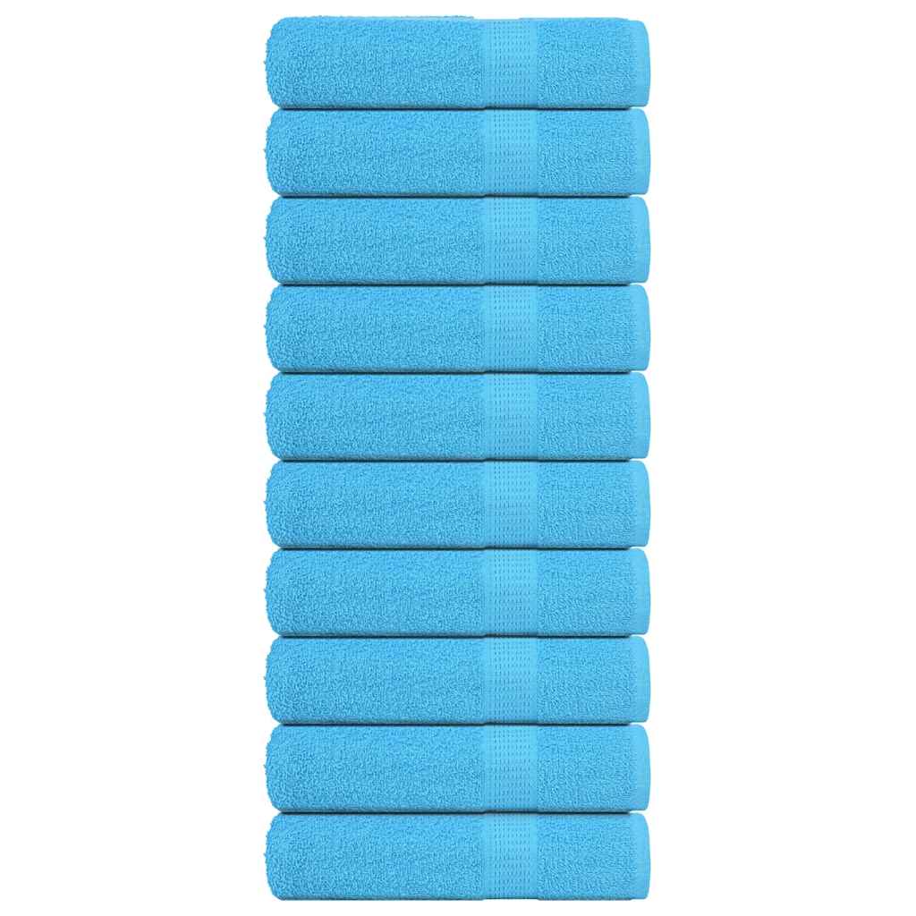 Serviettes FROGN 10 p. Turquoise 50x100 cm 360 g/m²