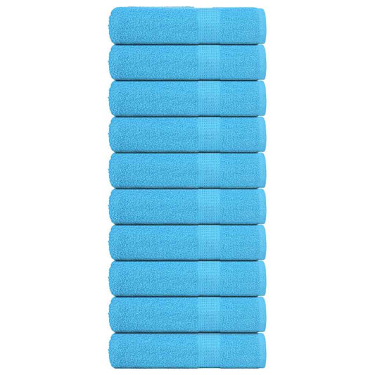 Towels FROGN 10 pcs. Turquoise 50x100 cm 360 gsm