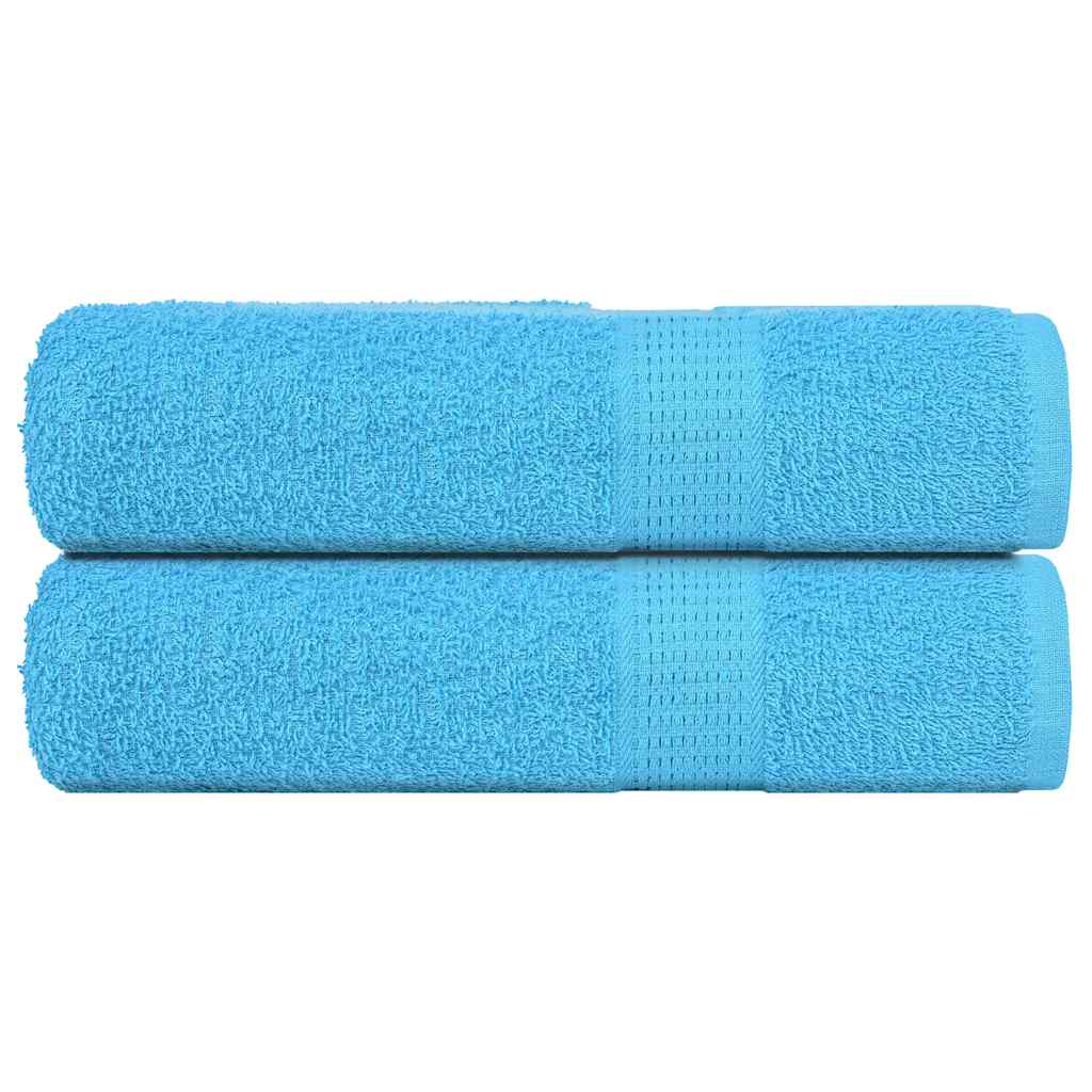 Serviettes de douche FROGN 2 pces Turquoise 70x140 cm 360 g/m²