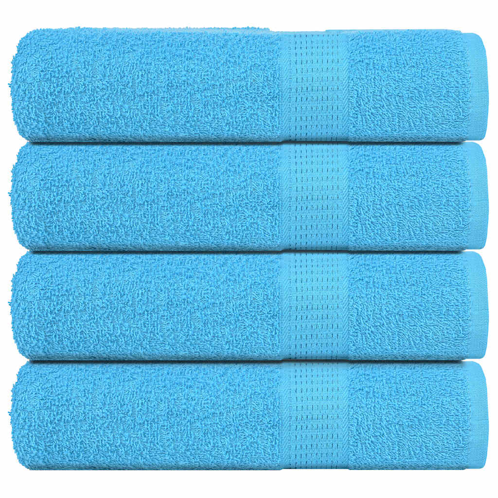 Serviettes de douche FROGN 4 p. Turquoise 70x140 cm 360 g/m²